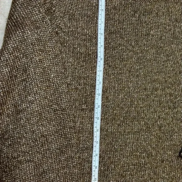 Ann Taylor Brown Gold Metallic Oversized Sweater Size Small - Picture 5 of 7